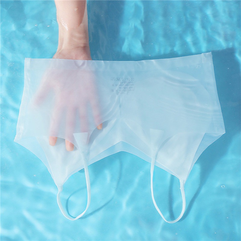 Ultra Thin Ice Silk Seamless Underwear Women Plus Size Sexy Top Soft Breathable Wireless Solid Lingerie Gathered Invisible Padded Bra_img_1