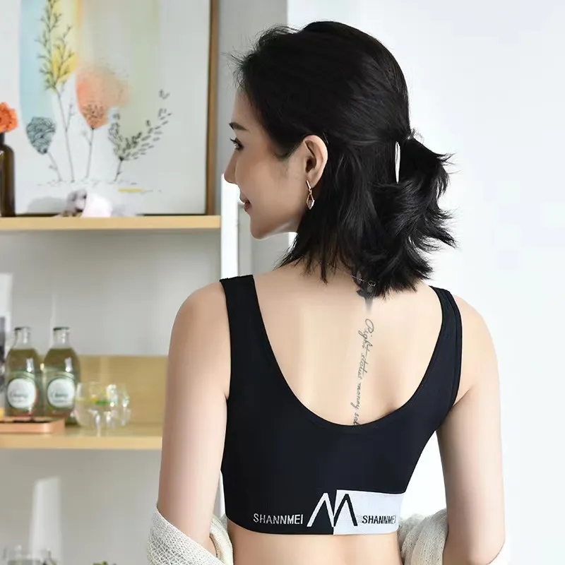 Women's Cotton Underwear Lace Top Women's Girls Comfort Fashion Tank Up_img_2