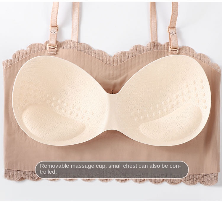 Strapless Tube Tops Women's Underwear without strap with strap Female Crop Top Invisible Strapless Bra Tops Beauty Back Anti-slip Bra_img_5