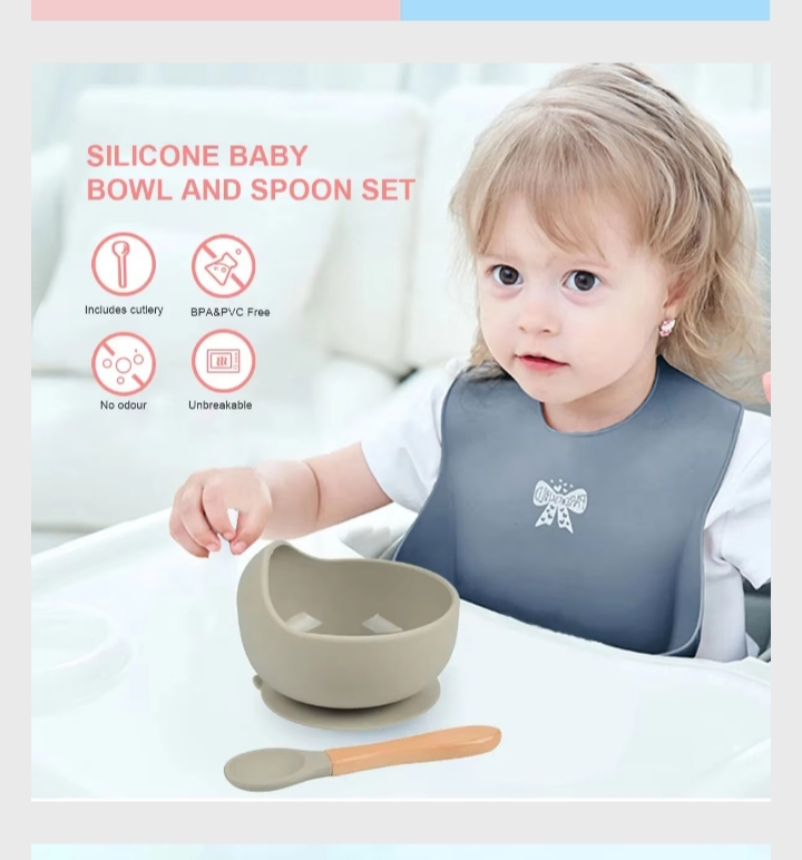 Food Grade Silicone Bowl & Spoon set_img_4
