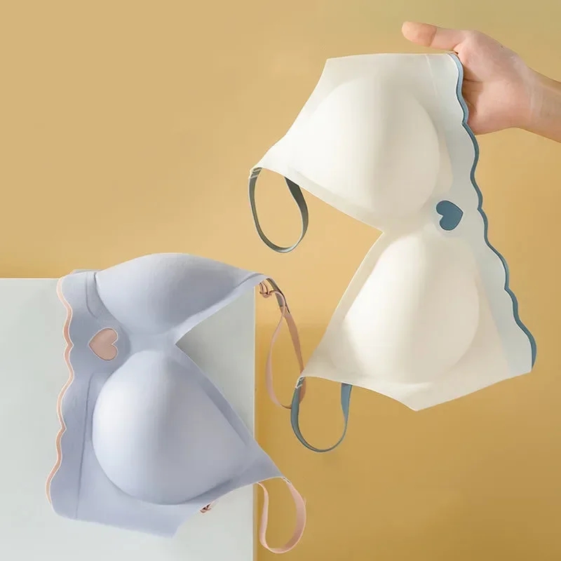 Push Up Bra Seamless Invisible Bra For Women Sexy Lingerie Deep Vneck Wire Free Brassiere Bra Removable Pads Bralette Underwear_img_5