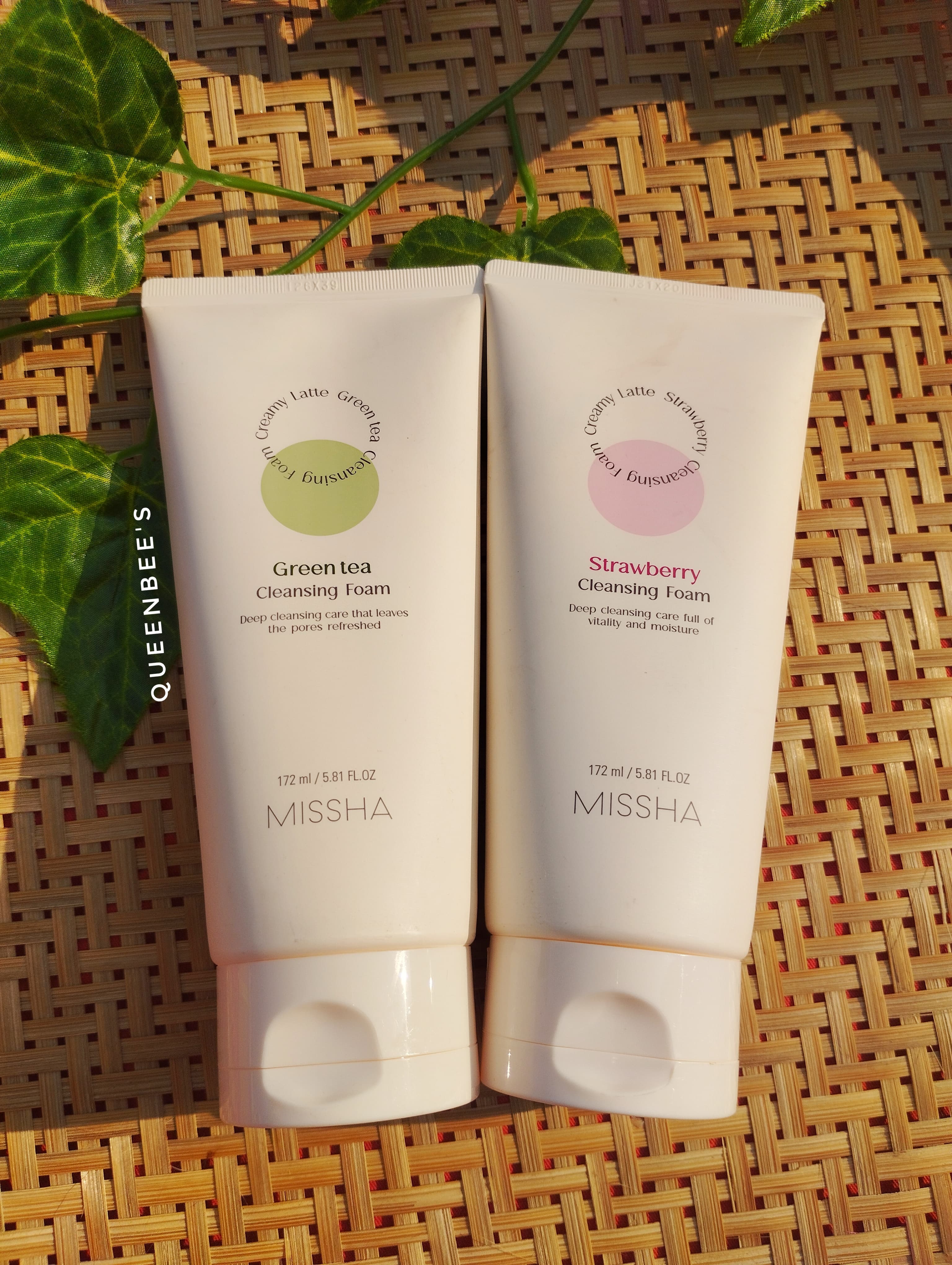 Missha Cleansing Foam (Green tea and Strawberry flavour ) 172ml