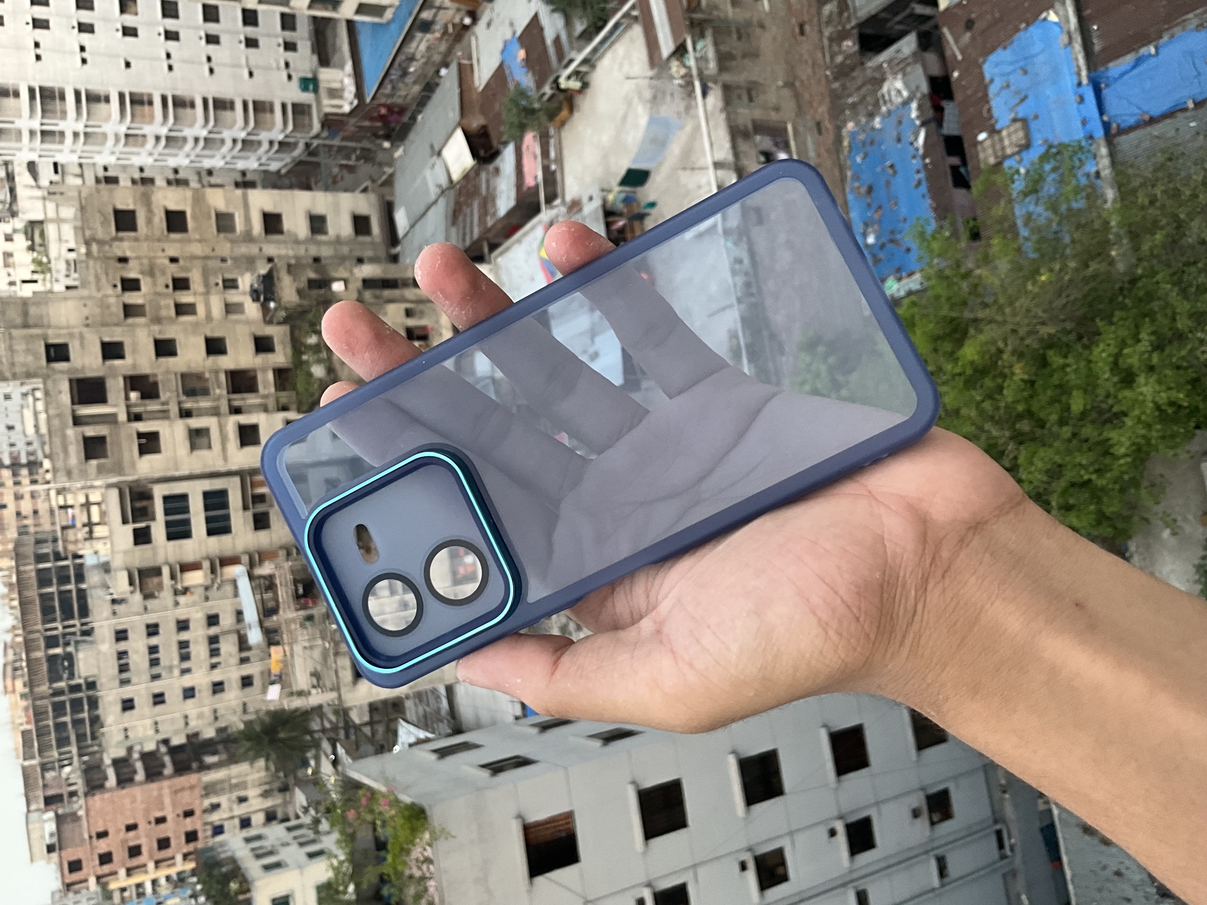 IQOO Z9x electroplating lens  glass film transparent mobile phone case_img_6