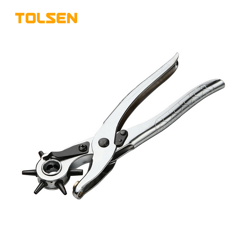 TOLSEN Revolving Leather Punch Pliers 9" Model 10101