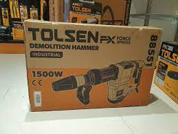 TOLSEN 88551, 1500W Demolition Hammer SDS-MAX Chuck, Hard Case, Industrial Grade_img_2