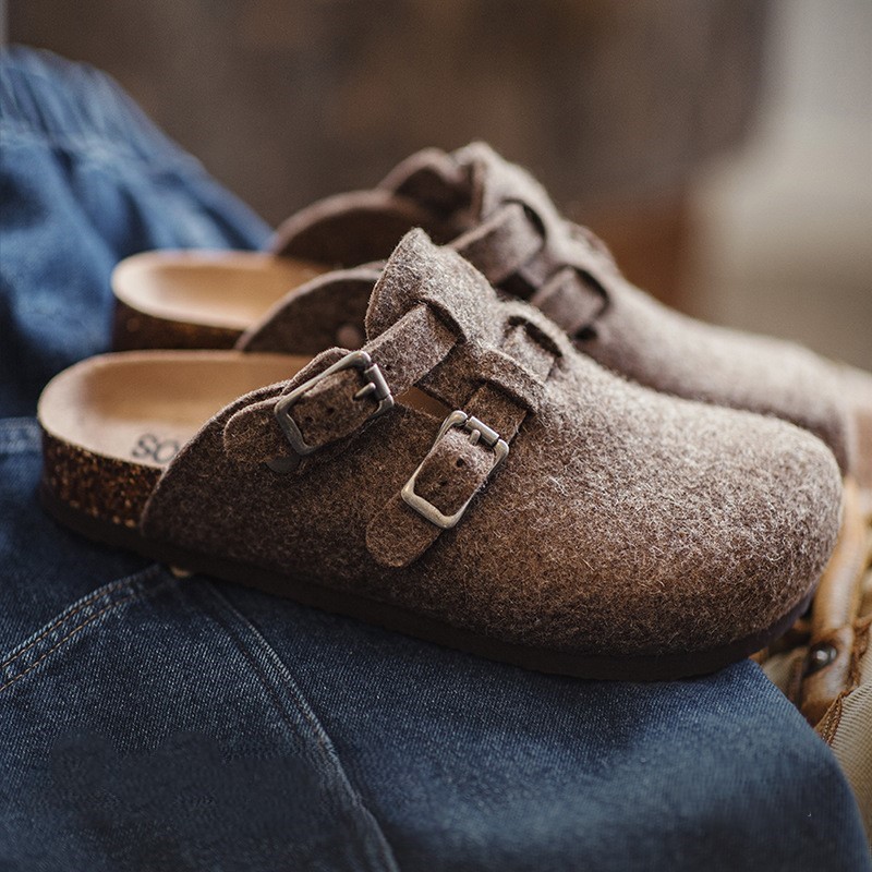 Men's Wool Felt Muller Shoes_img_0