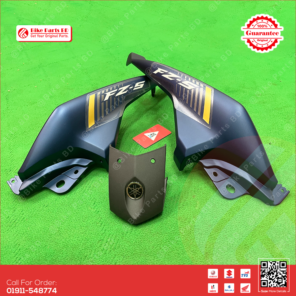 Cover-5 with Back Panel for Yamaha FZS V2 (Armada Blue) bike._img_0