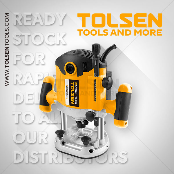 TOLSEN 79534, 2100W Electric Router, Plunge depth: 0-55mm, Variable Speed,    Model: 79534_img_1