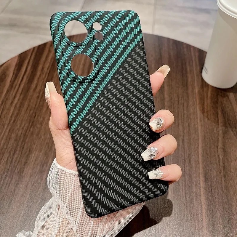iQOO Neo9 mobile phone case Kevlar carbon fiber pattern new Neo9SPro ultra-thin hard shell high-end protective cover_img_9
