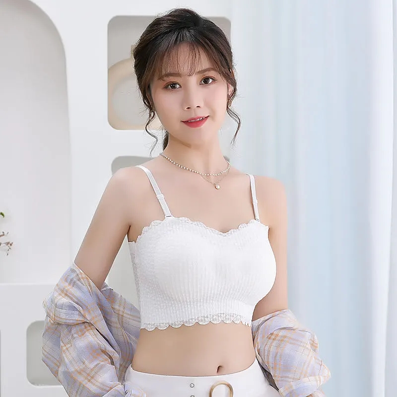 Strapless Tube Tops Women's Underwear without strap with strap Female Crop Top Invisible Strapless Bra Tops Beauty Back Anti-slip Bra_img_7