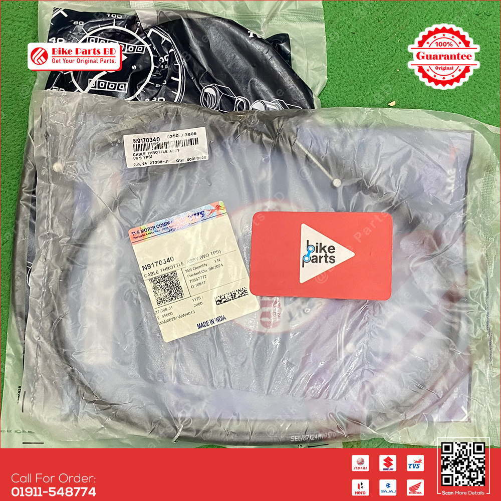 Throttle/ACC Cable for TVS RTR 2V & 4V bike._img_0