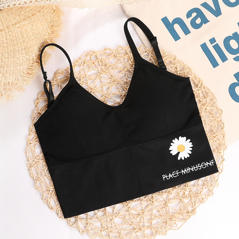 Women's Cotton Bra Tank Top Bra Women Fashion Tank Up Female Sports Bra Sexy Lingerie Push Up Brassiere Ladies Bralette Top