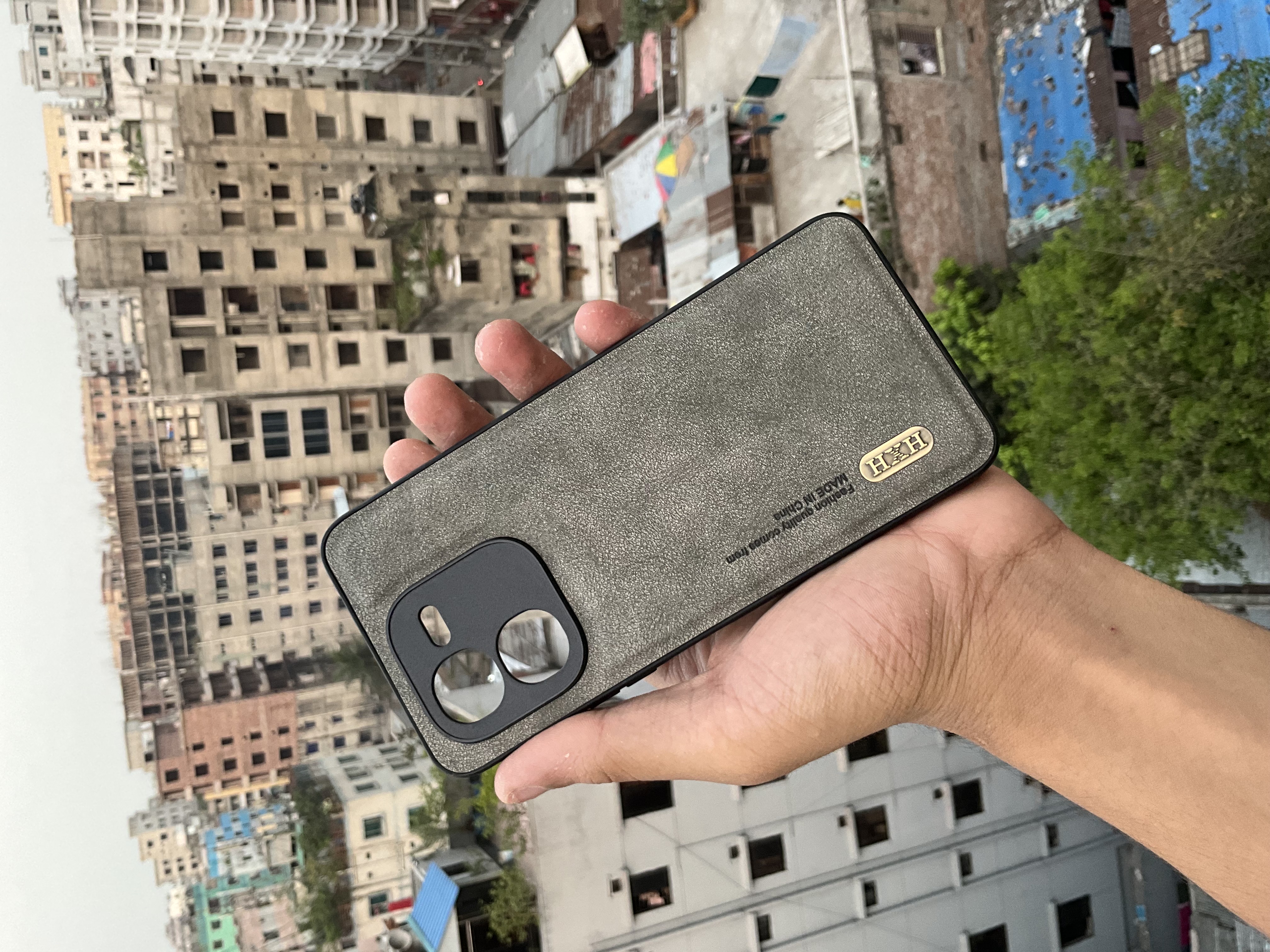 IQOO Z9x antique leather case frosted protective cover_img_2