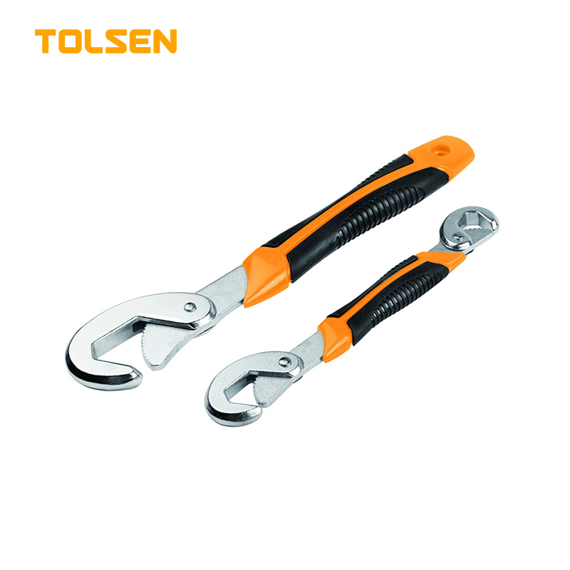 TOLSEN 2pcs Universal Wrench TPR Handle (9-32mm) Model 15282