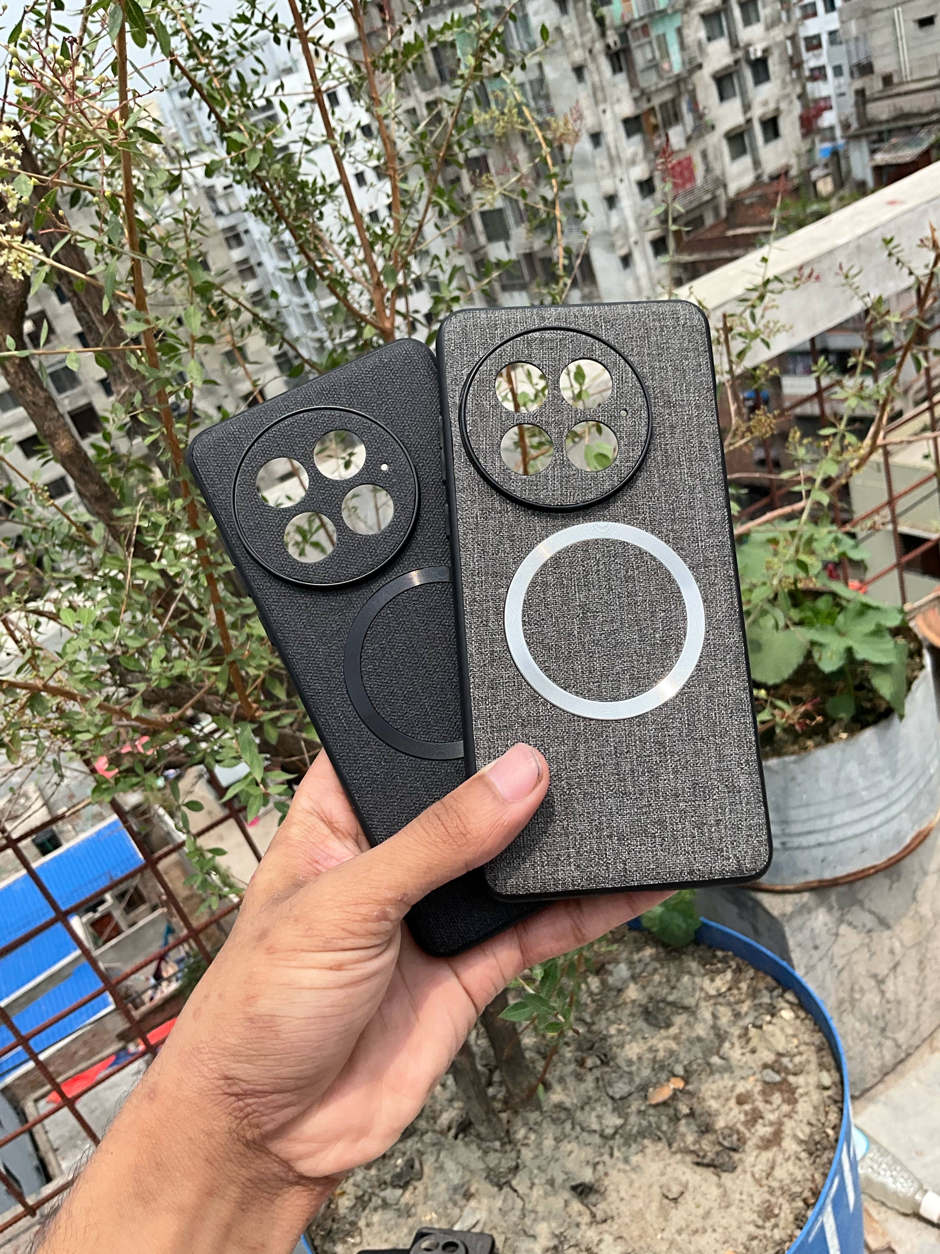 OnePlus ACE5/5pro OnePlus 13/13R Linen pattern frosted  magnetic magesafe cover_img_0