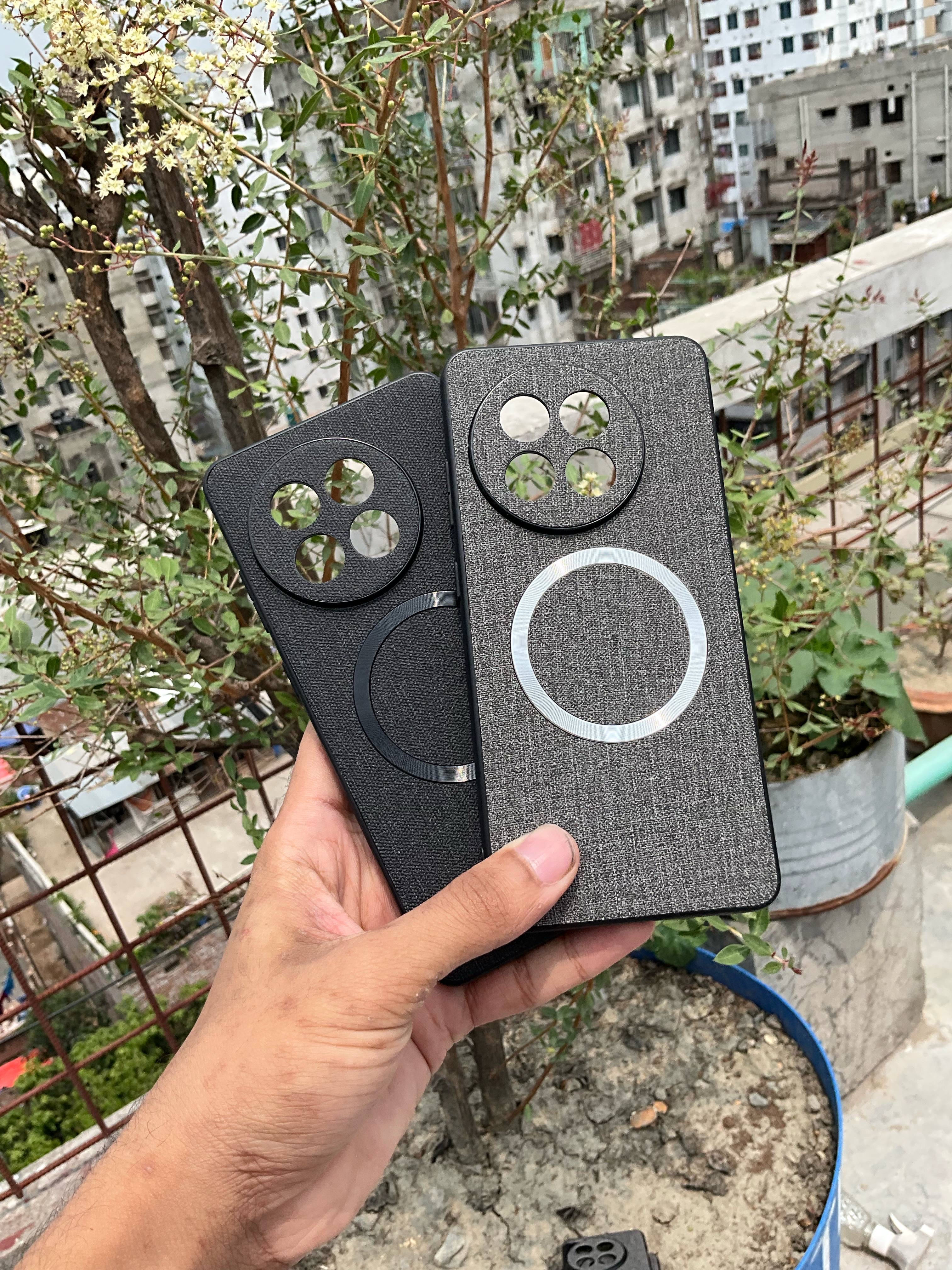 OnePlus ACE5/5pro OnePlus 13/13R Linen pattern frosted  magnetic magesafe cover_img_1