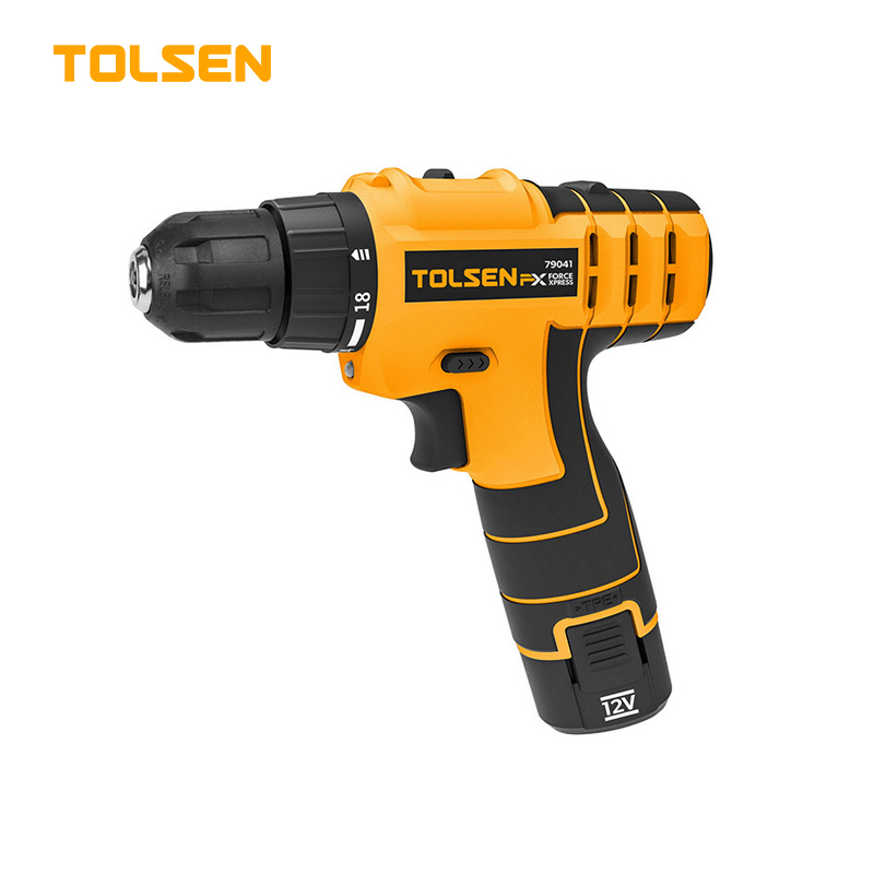 TOLSEN 79041 Cordless Drill 12V Li-ion Battery, 28N.m Model: 79041