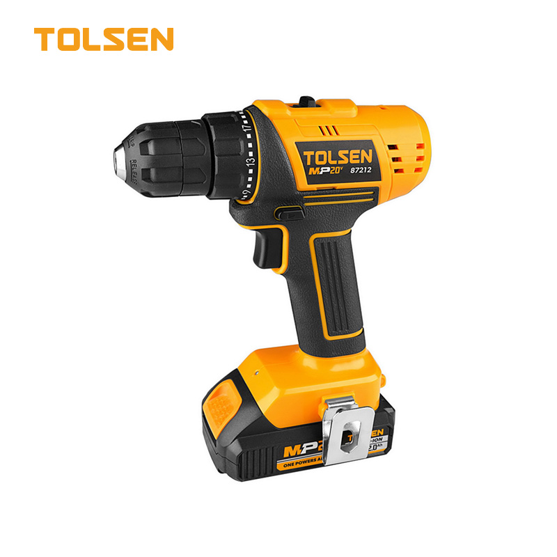 TOLSEN 87212 20V Li-Ion Cordless Drill/Screwdriver with 2pcs Battery & 1pc Charger; Model 87212_img_1