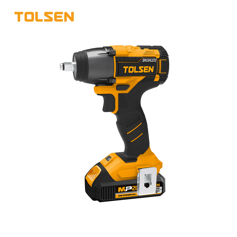 TOLSEN 87258 20V Li-ion Brushless Cordless Impact Wrench with Battery and Charger (Industrial); Model 87258_img_1
