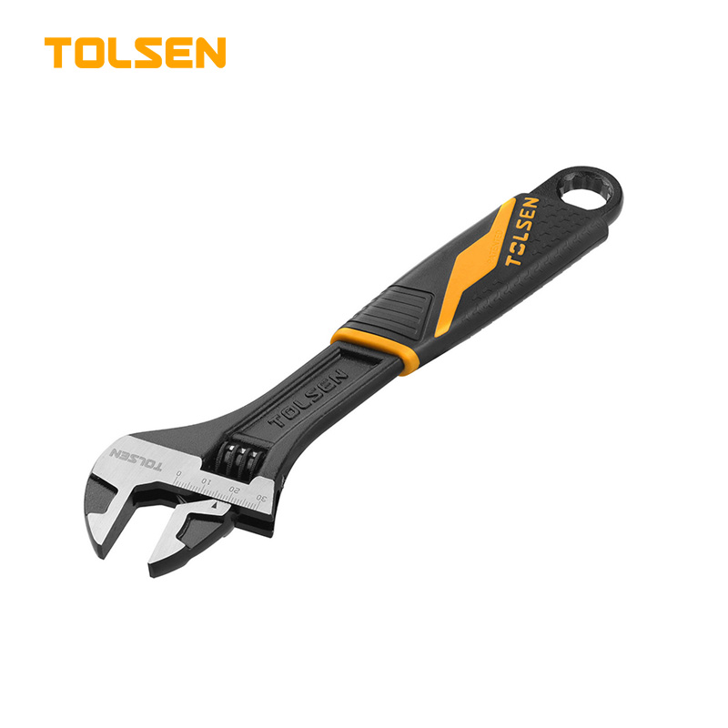 Tolsen 10" Adjustable Wrench Selai Wrench Industrial Gripro Series Model 15310
