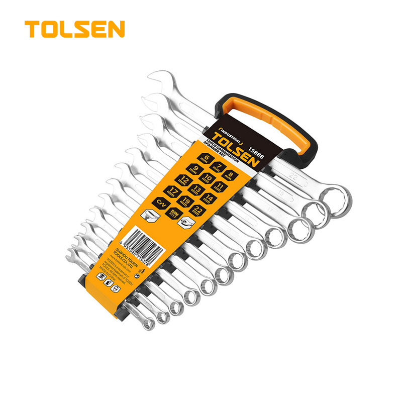 Tolsen 12Pcs Combination Spanner Set Model 15888