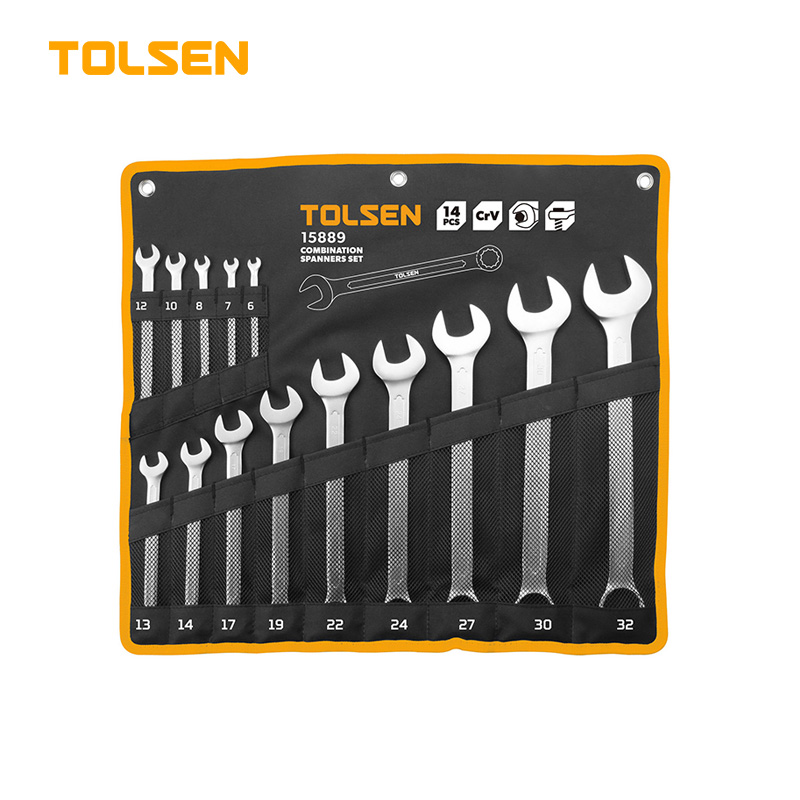 TOLSEN 14Pcs Combination Spanner Set (6-32mm) Model 15889