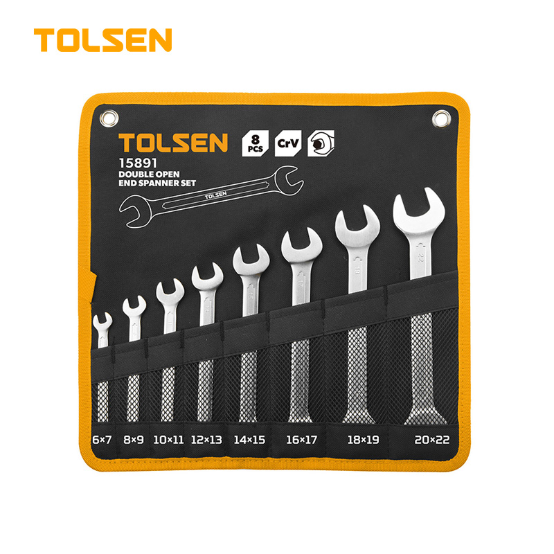 Tolsen 8 pcs Double open end spanner Set Model 15891