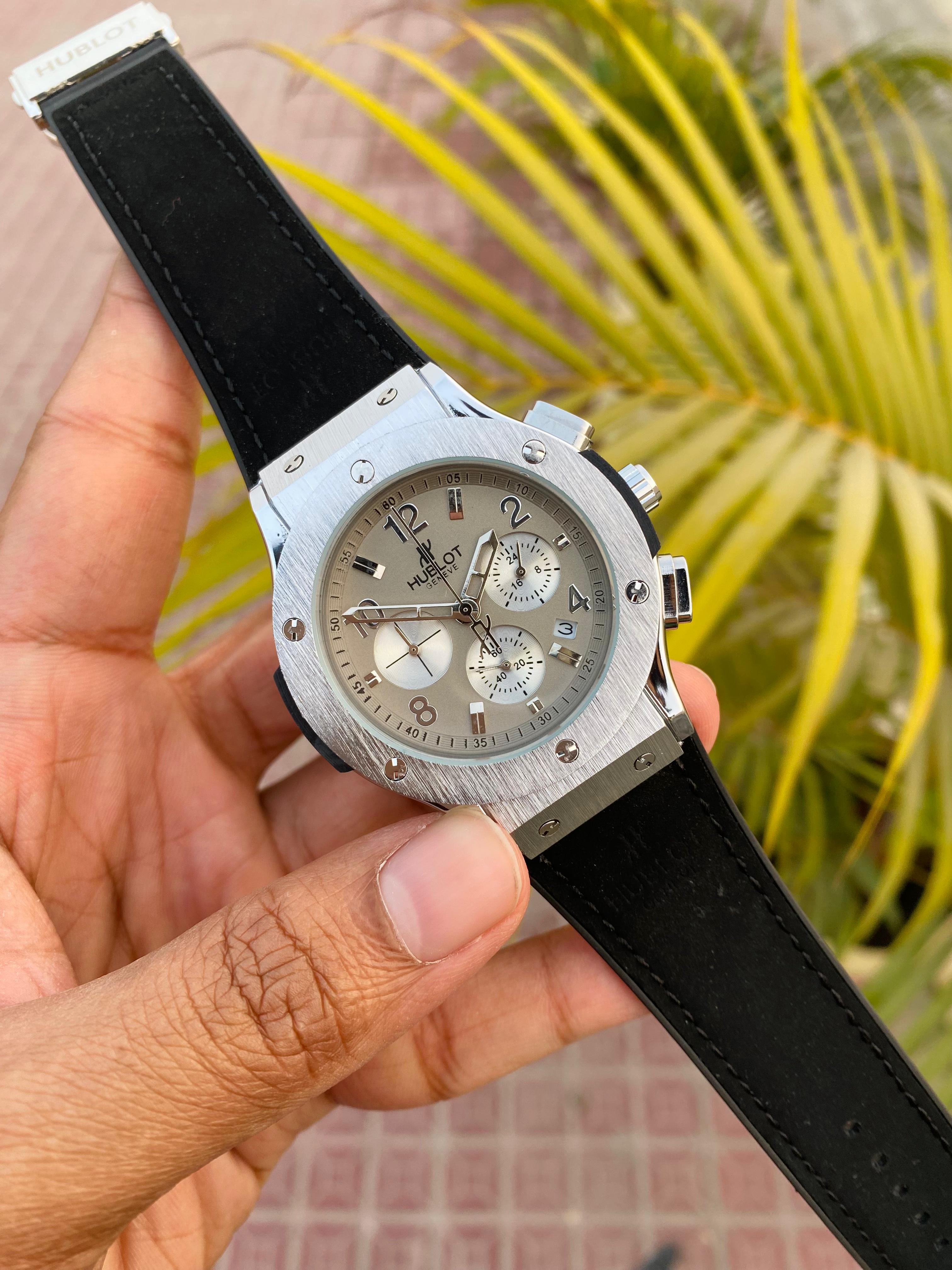 Hublot Geneve Watch Quartz Movement Chronograph Watch._img_0