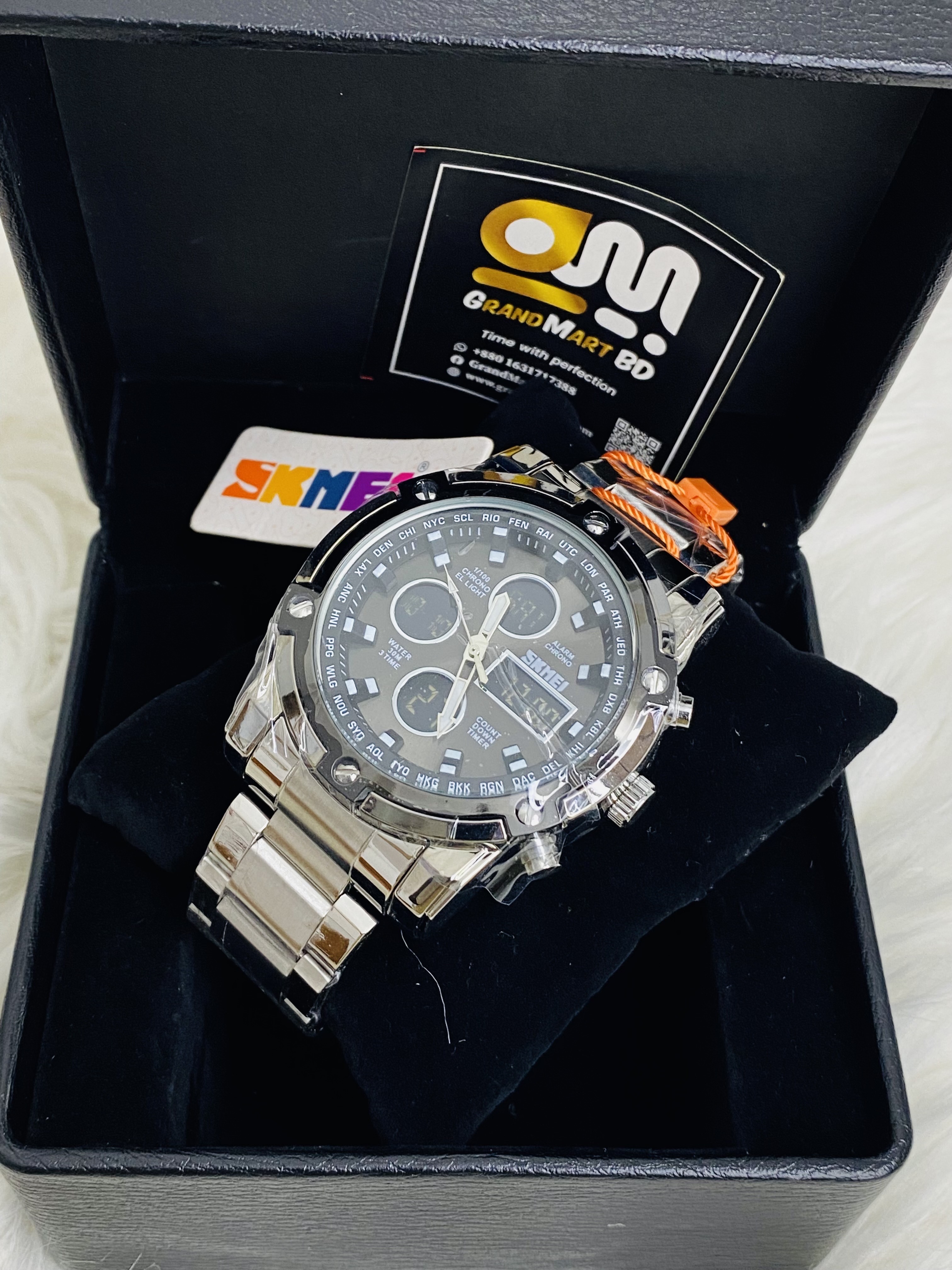 Skmei 1389 || Sports Watch || Silver color_img_1