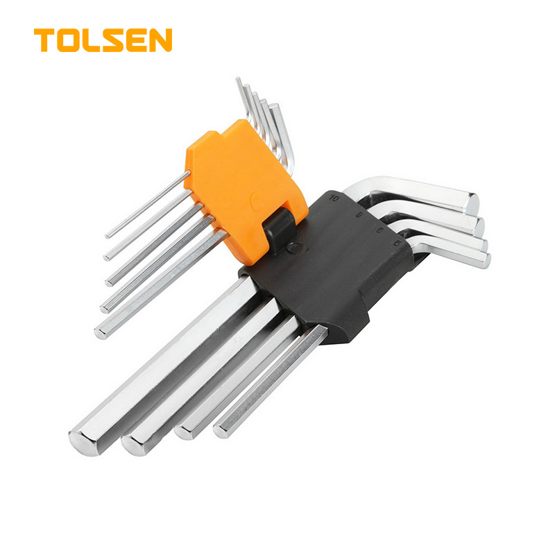 TOLSEN 9Pcs Long Arm Hex Key Set Model: 20048