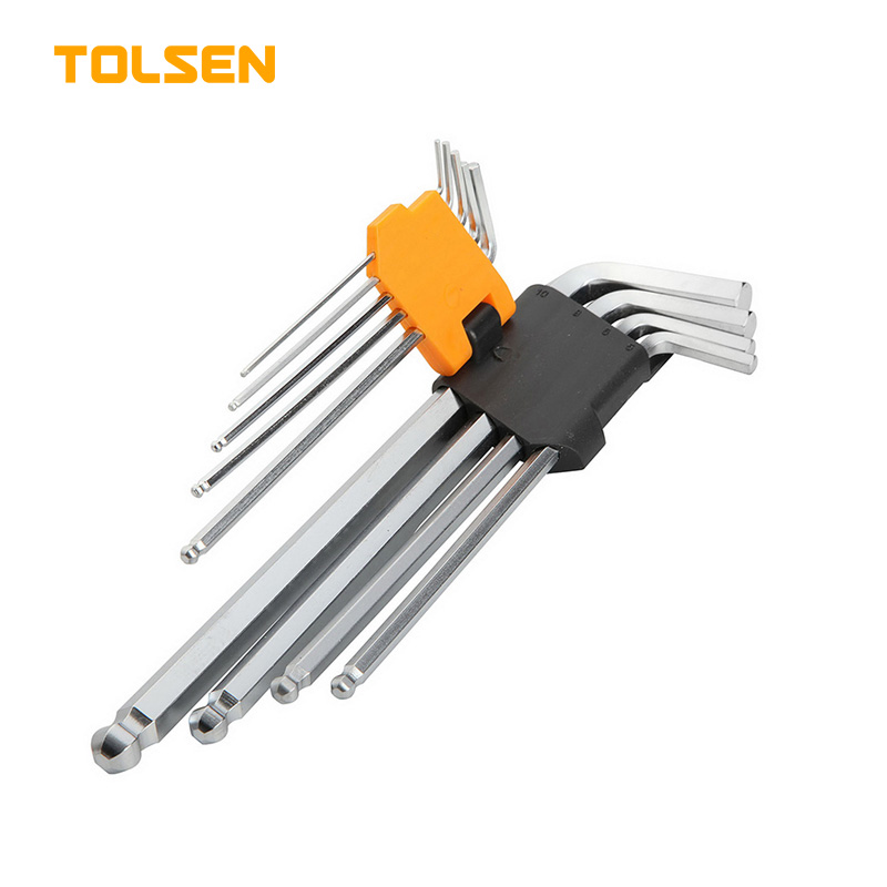 TOLSEN 9pc Torx Long Arm Allen Hex Key Set Model 20056