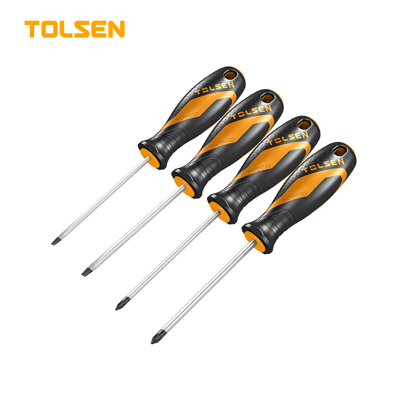 TOLSEN 4Pcs Screwdriver Set GRIPro Series Model: 20179