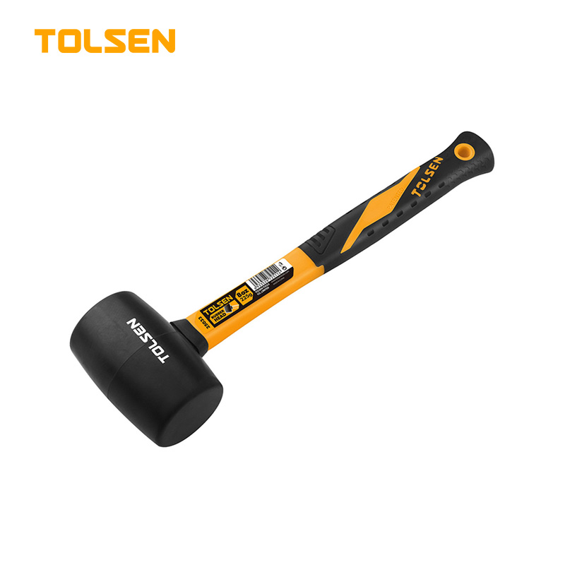 TOLSEN Rubber Mallet (220gm/8oz) Fiberglass Handle Model 25033