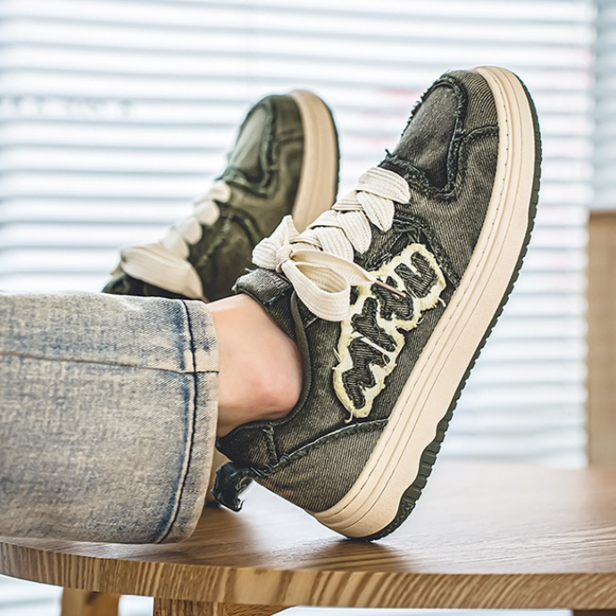 Men's Retro Denim Sneakers._img_4