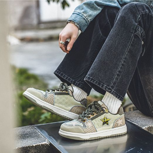 Men's Thick-soled Star Sneakers_img_4