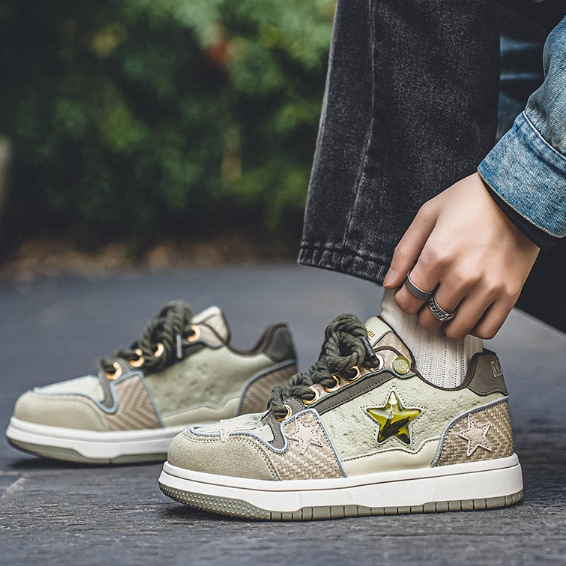 Men's Thick-soled Star Sneakers_img_5