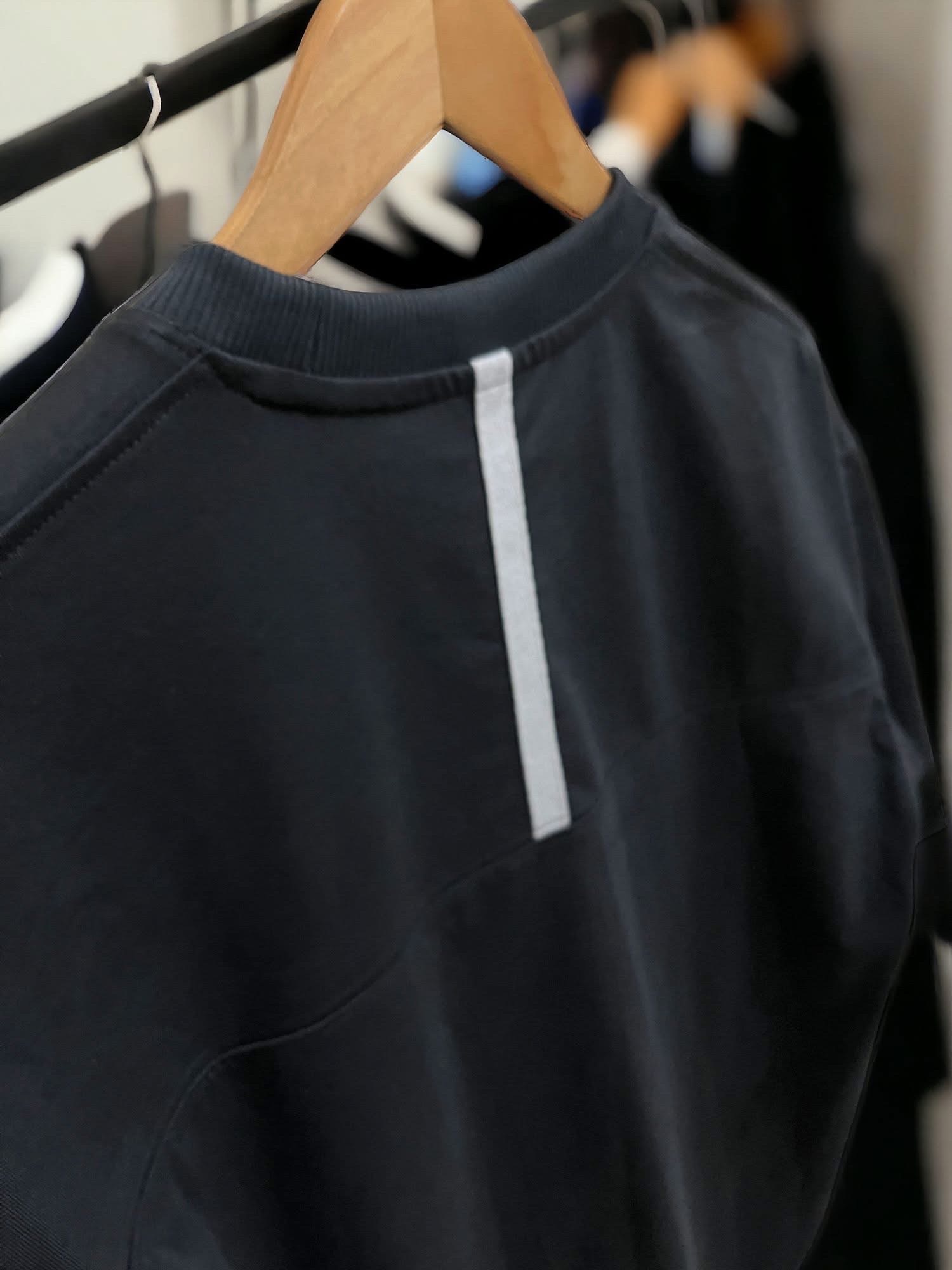 Dark Ash oversized t-shirt back tape 200 GSM_img_2