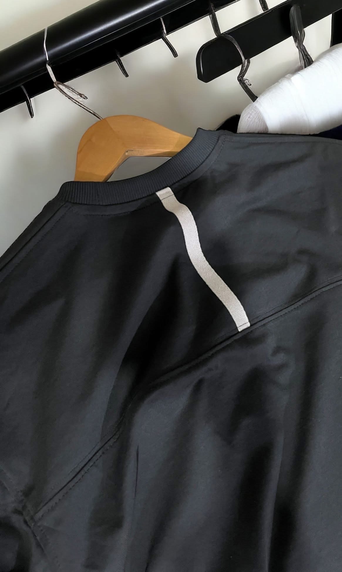 Dark Ash oversized t-shirt back tape 200 GSM_img_4