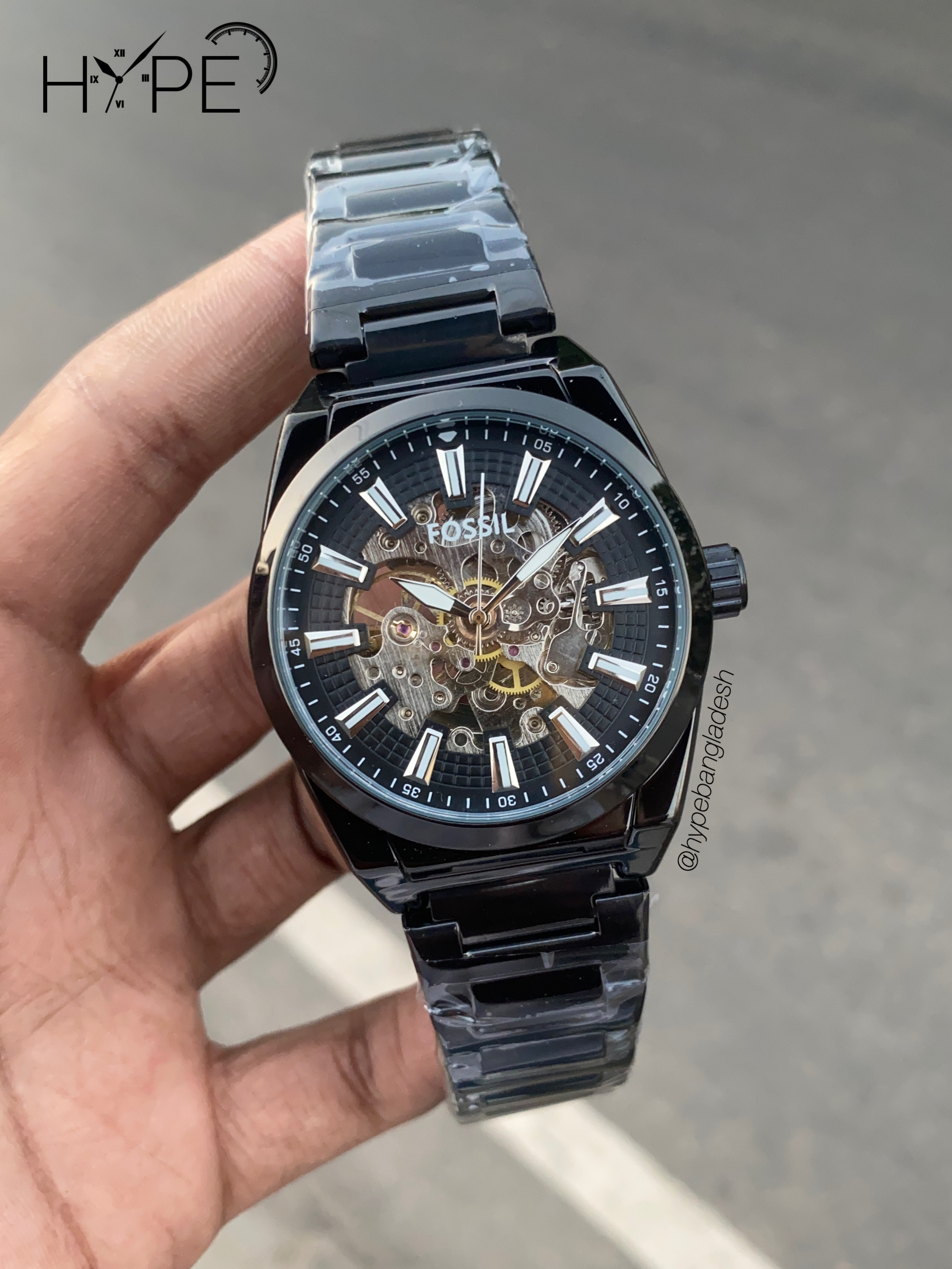 F0SSIL automatic mechanical watch (Black)_img_0