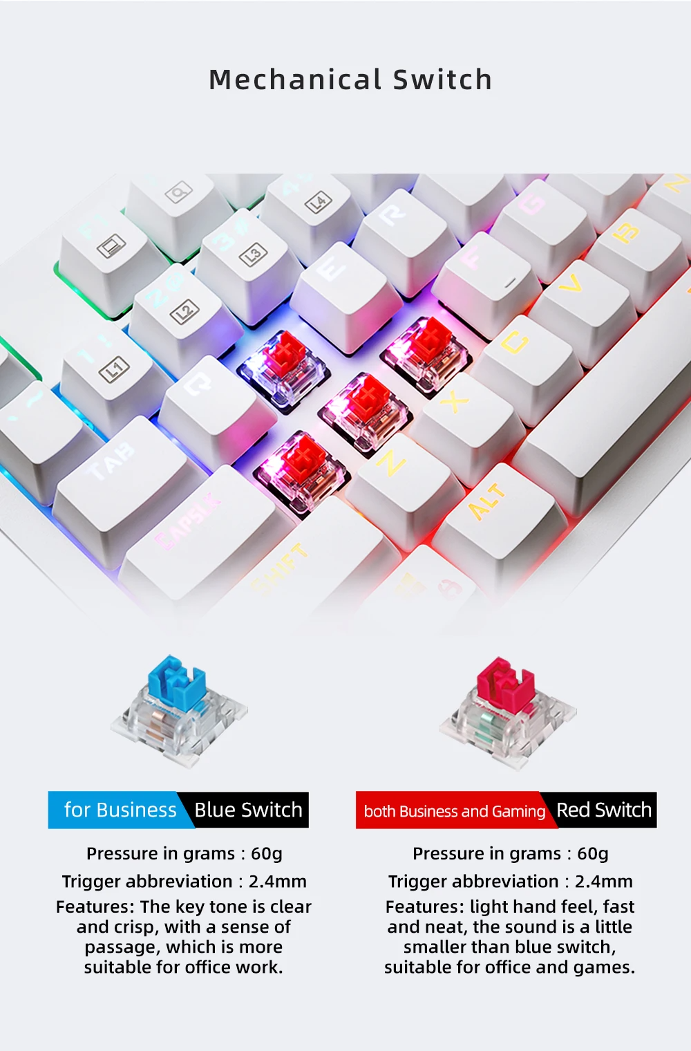 Thunderobot KG3104 Hotswap RGB Mechanical Keyboard Red Switch_img_9