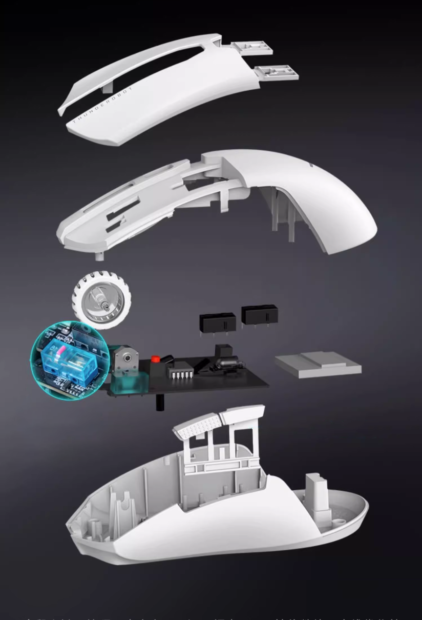 (Stock Out) Thunderobot ML602 Wireless Tri Mode Gaming Mouse_img_4