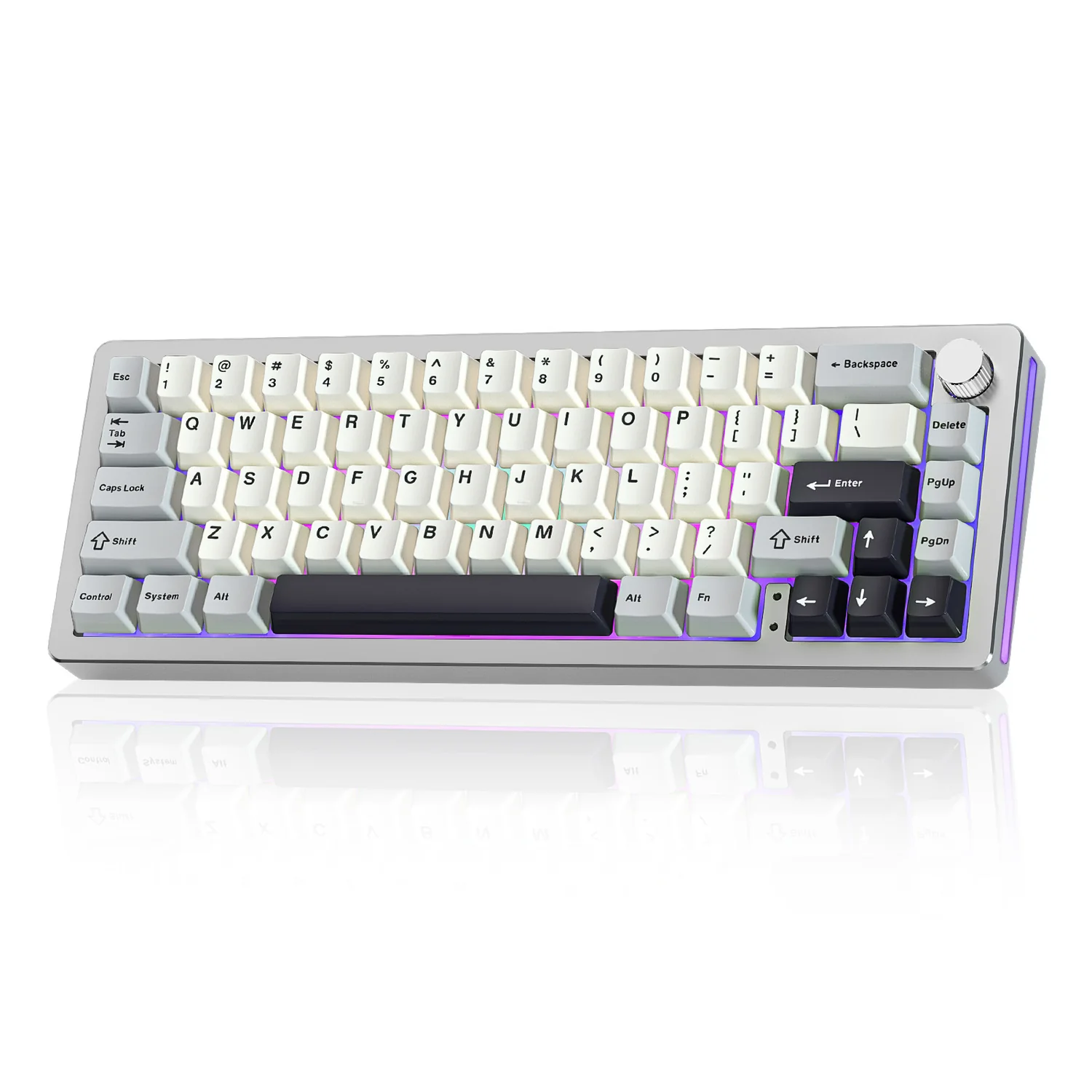 YUNZII AL66 Knob CNC Aluminum Wireless Mechanical Keyboard_img_1