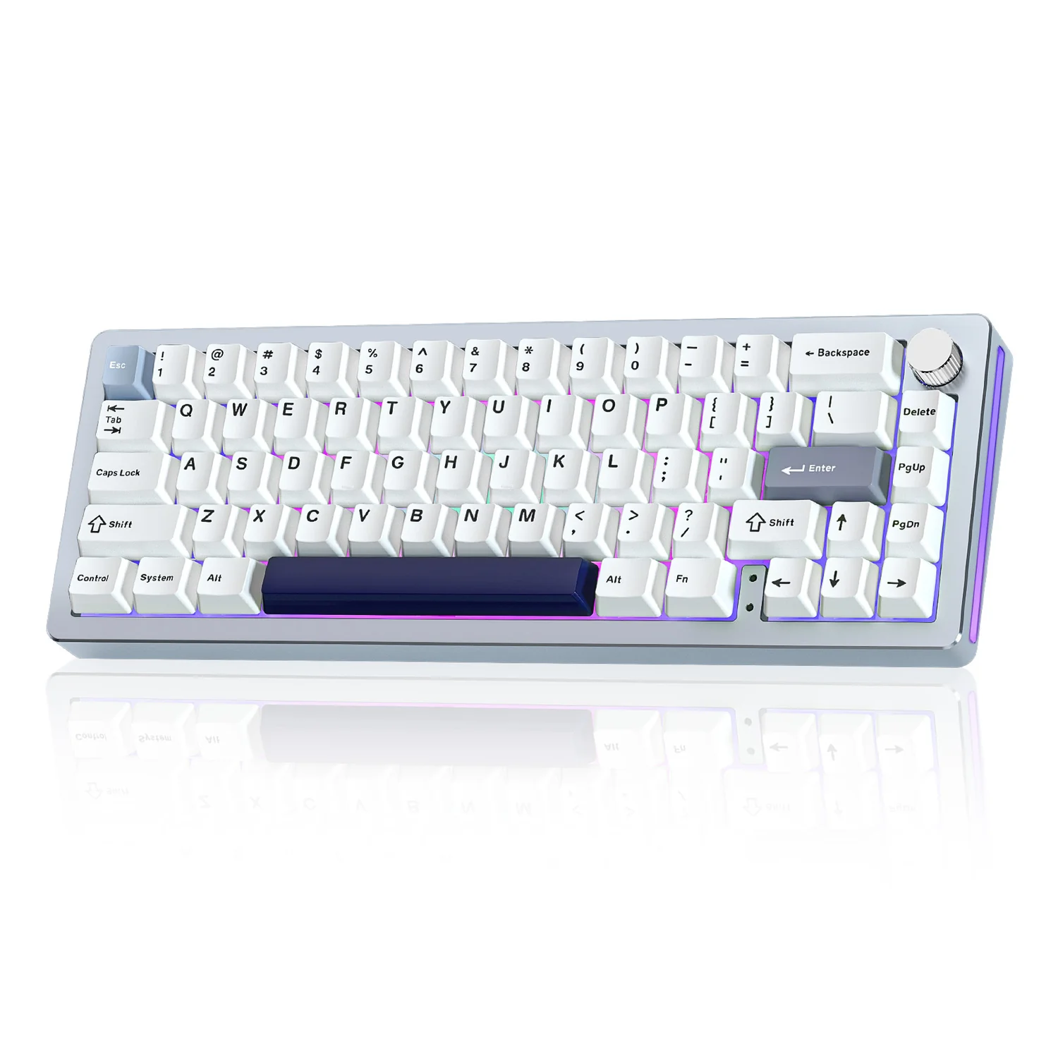 YUNZII AL66 Knob CNC Aluminum Wireless Mechanical Keyboard_img_3