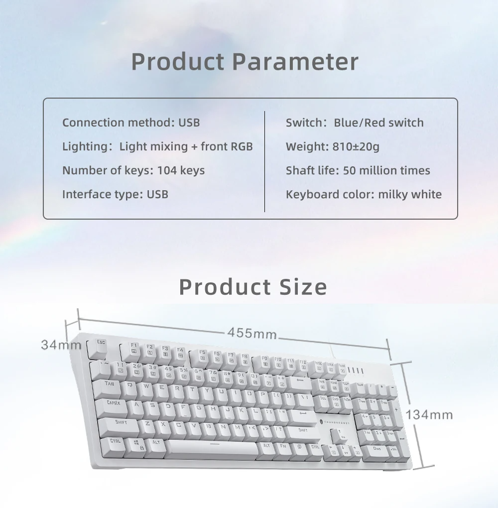 Thunderobot KG3104 Hotswap RGB Mechanical Keyboard Red Switch_img_7