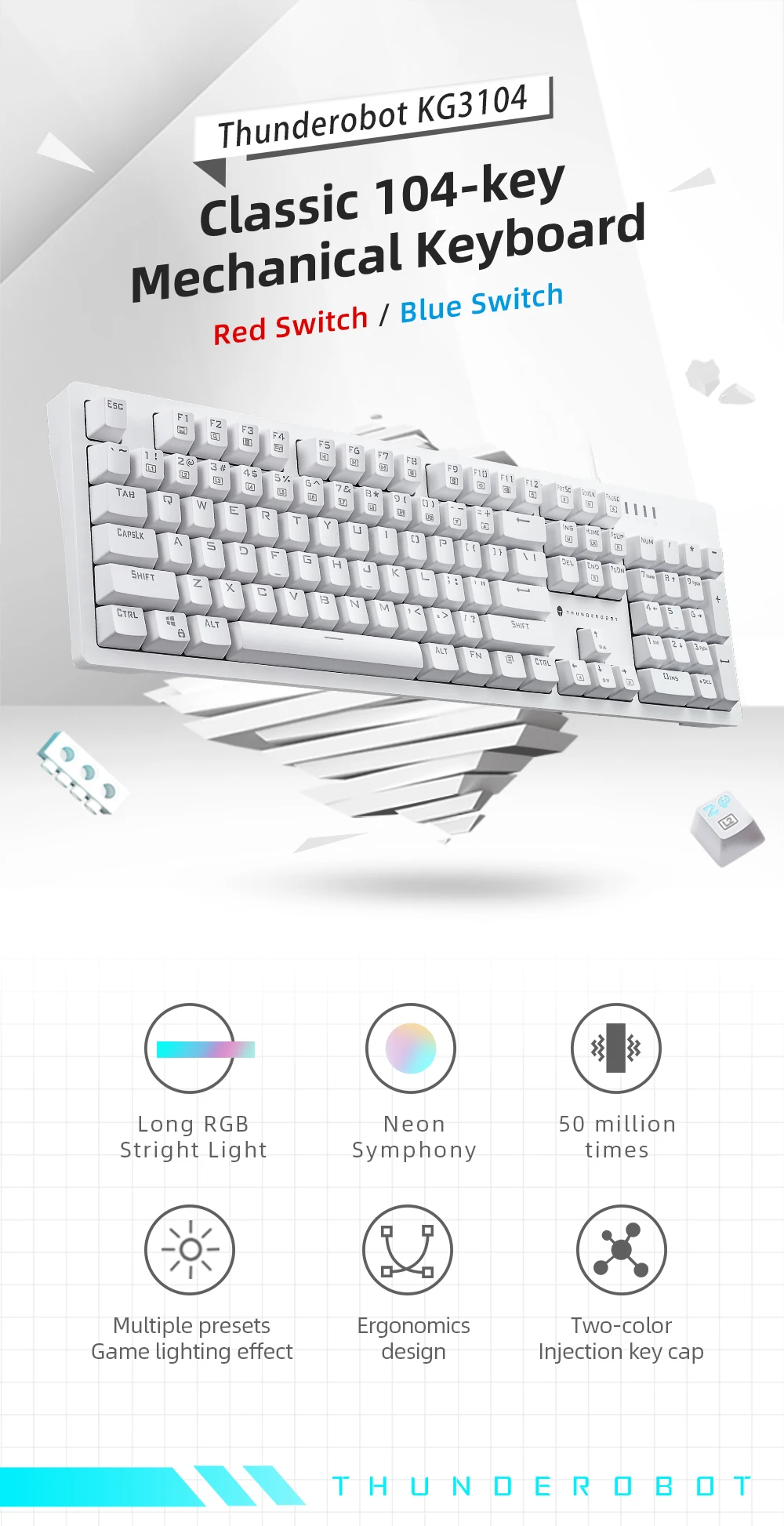 Thunderobot KG3104 Hotswap RGB Mechanical Keyboard Red Switch_img_10