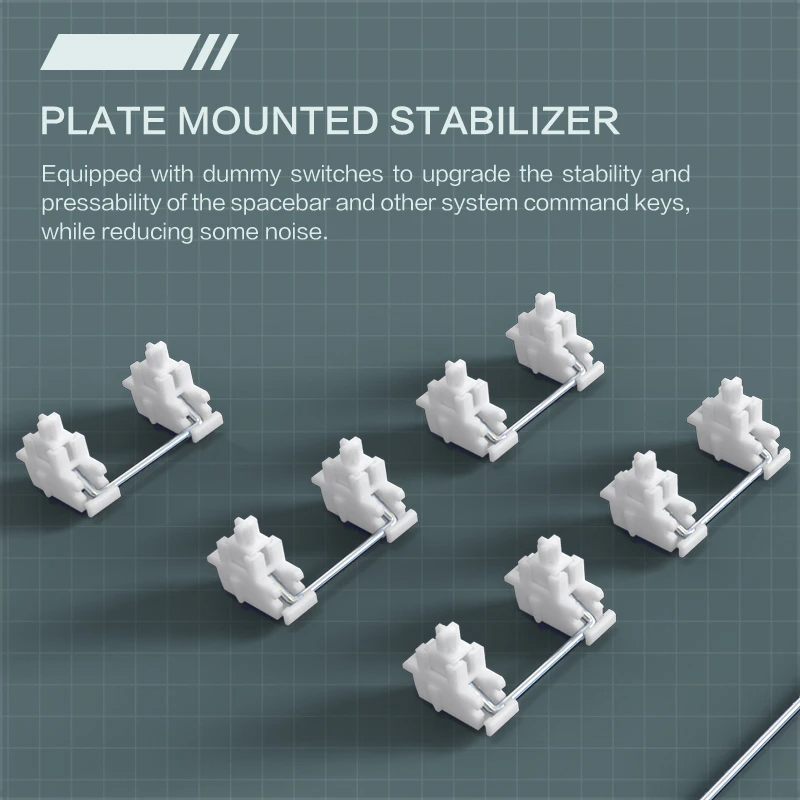 (Sold Out) Thunderobot K87 Hot-Swappable Mechanical Keyboard Bright Cream/Mint - Red Switch_img_5