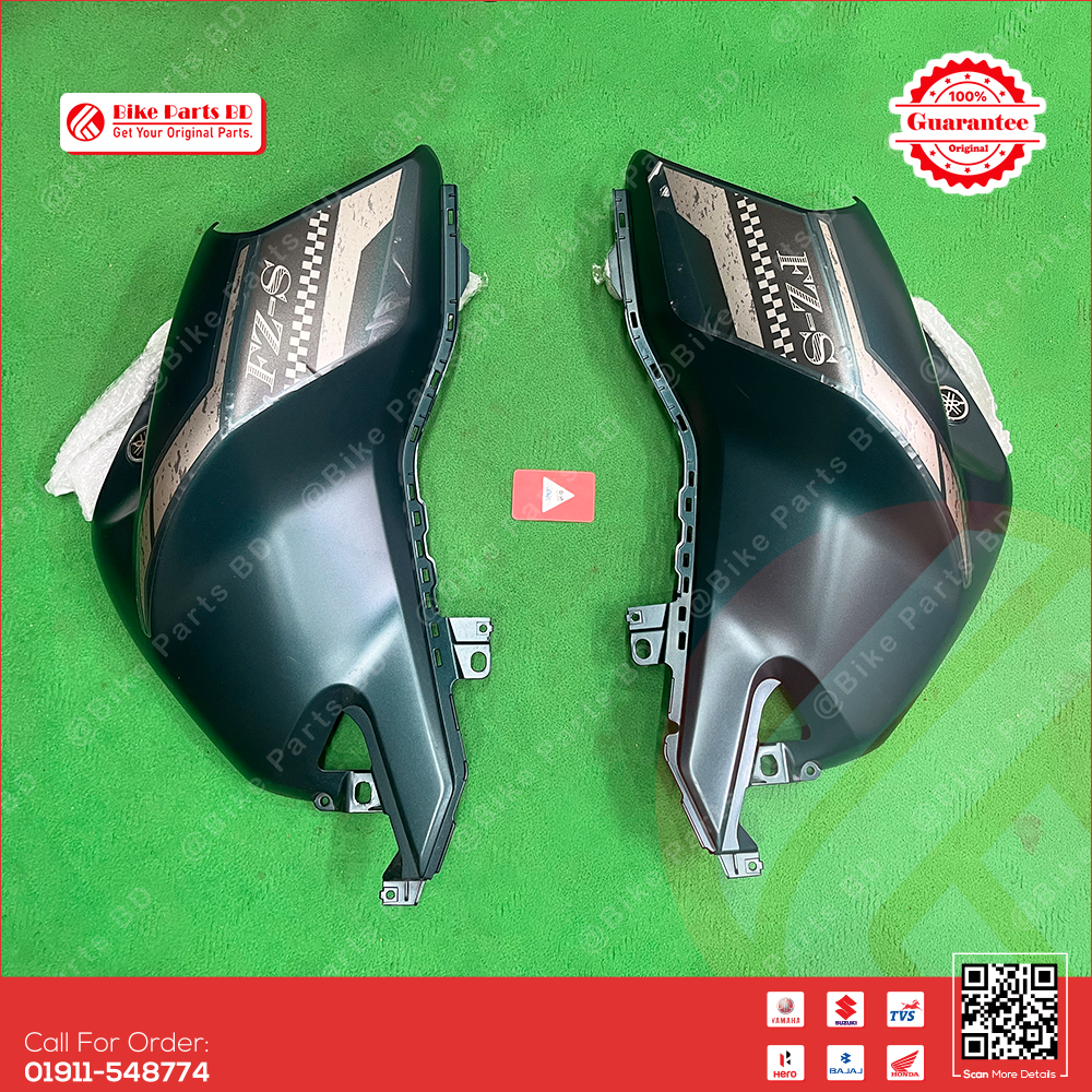 Tanky Box for Yamaha FZS V3 (Vintage Green) bike._img_1