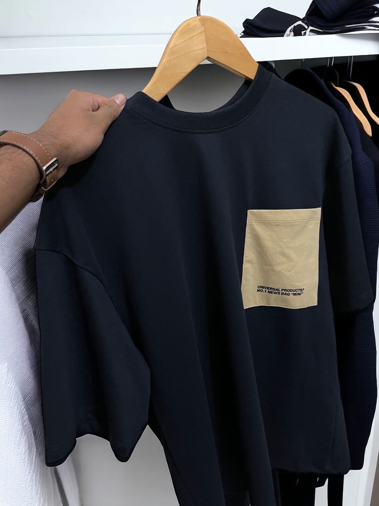 Premium Navy oversized t-shirt- 200 GSM_img_2