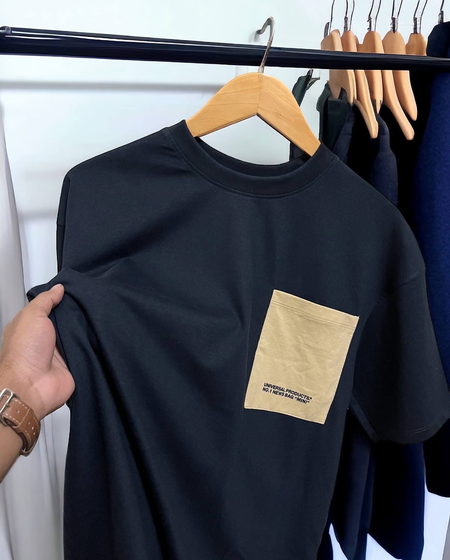 Premium Navy oversized t-shirt- 200 GSM_img_4