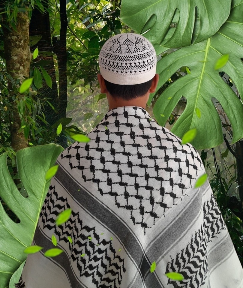 ফিলিস্তিন কেফিয়া ও ক্যাপ কম্বো_img_1